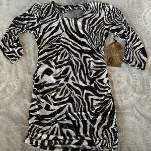 Yom Yom Zebra print mini dress